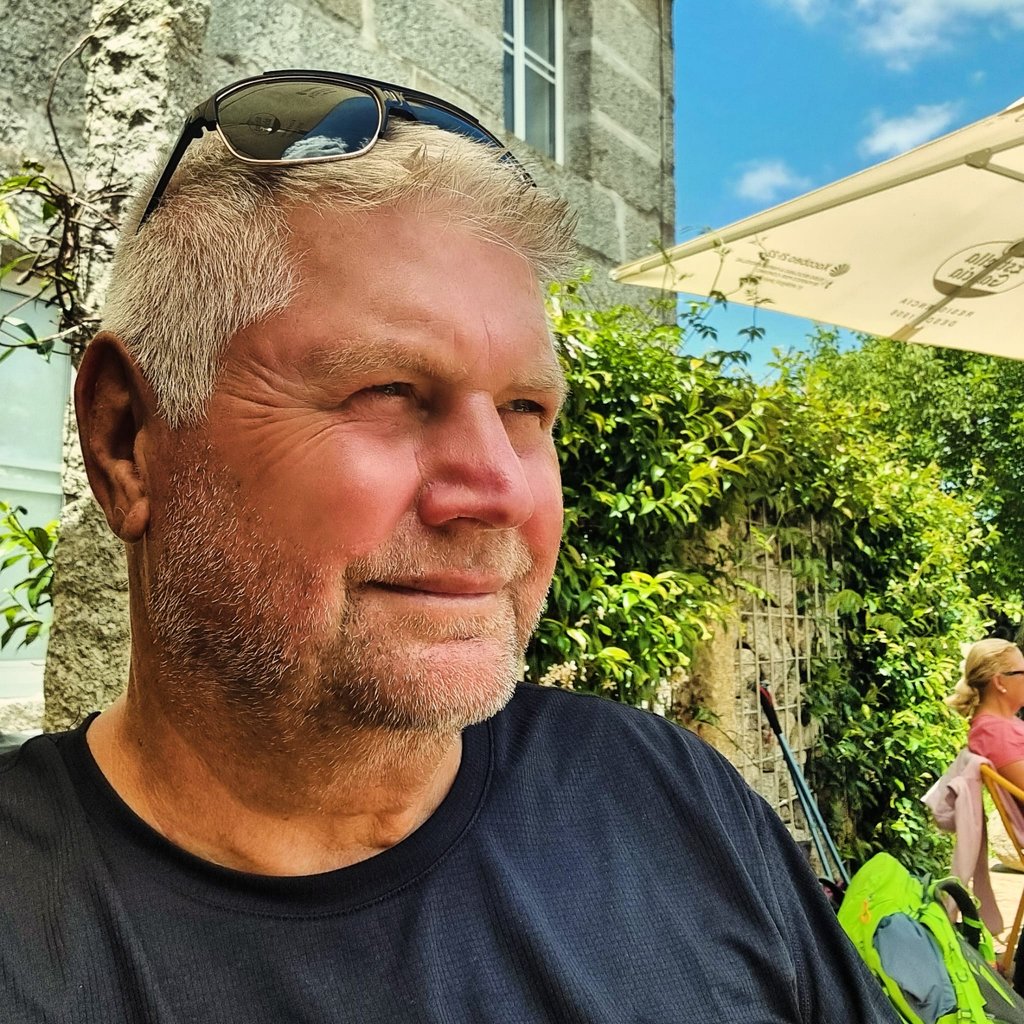 Jürgen Brüna unterwegs auf dem Camino